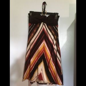 Silk ring strap dress